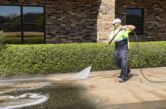 commercial concrete cleaning in franklin
